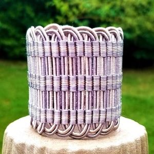 Intricate Weave Fabric Cuff